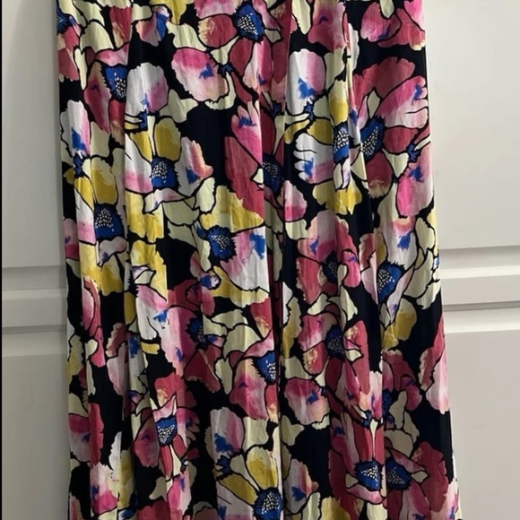Free People Hot Tropics Floral High Slit Maxi Skirt in Multi Color Size 4 - Picture 3 of 3